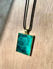 Small Rectangle Resin Pendant Necklace - L.A. Resin Art