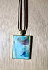 Small Rectangle Resin Pendant Necklace - L.A. Resin Art