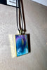 Small Rectangle Resin Pendant Necklace - L.A. Resin Art